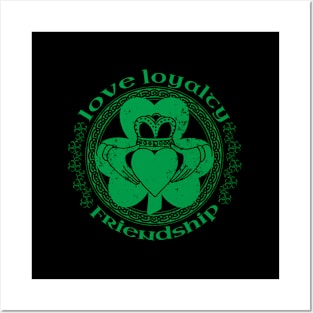 Claddagh Irish Shamrock St Patricks Day T Posters and Art